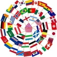thumbnail image 2 of Yanonmyfd 200pcs World Cup Toothpick Flags Cake Toppers for World Cup Soccer 2026 Decorations, 48 Countries Cocktail Stick Flags for Sandwich Cupcake Toppers Soccer Bar Party Supplies,Pirate, 2 of 19