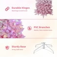 thumbnail image 5 of Slim Pencil Snow Flocked Christmas Tree - Artificial Xmas Tree for Small Spaces with Metal Stand, 5 of 5