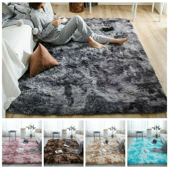 Super Soft Long Plush Gradient Non-Slip Area Rugs,Decorative Floor Mat For Living Room Bedroom Playing Room
