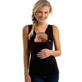 thumbnail image 1 of Portabebés Canguro Bolsillo grande Chaleco Camiseta Hombres Mujeres Papá Mamá Cuidado Camisas de unión, 1 of 1