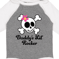 thumbnail image 4 of Inktastic Daddy's Little Rocker Skull Girls Long Sleeve Baby Bodysuit, 4 of 5