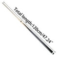thumbnail image 5 of Yoetaun 1Piece 120cm Home Pool Cue Assemble 12mm/0.47in Tip Children Adult Billiard Black+Yellow, 5 of 8