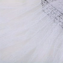 Zukuco 1PCS Halloween Stage Decoration Fabric Spider Web Jacquard Lace Fabric Soft Spider Web Lace Tulle Fabric,White