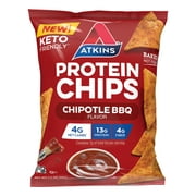 Atkins Protein Chips, Keto Friendly, Chipotle BBQ, 1.1 oz