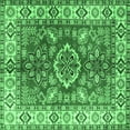 thumbnail image 1 of Ahgly Company Indoor Square Geometric Emerald Green Traditional Area Rugs, 4' Square, 1 of 4