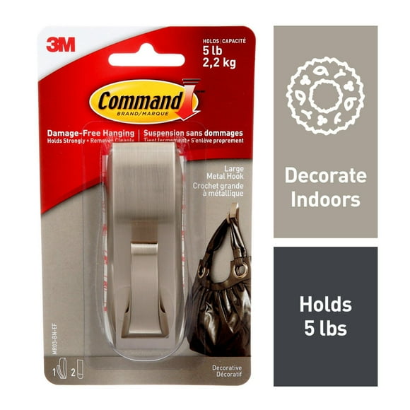 Command™ Decorative Hook MR03-BN-C, Large