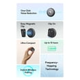 thumbnail image 2 of yeacher BOYA Omic-D Microphone Cravate Sans Fil avec Connecteur Lightning, Réduction du Bruit, Transmission Numérique 2,4 GHz, Portée 50 m, Design Compact pour Appareils iOS, Noir, 2 of 6