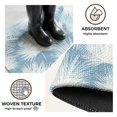 thumbnail image 5 of Indoor Door Mat, Sky Blue Palm Leaves Coastal Absorbent Non Slip Washable Rug, Summer Tropical Botanical Low Profile Small Welcome Floor Mats for Entryway, Front Door, RV, 16x24 In, 5 of 9
