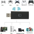 thumbnail image 2 of HUGFEGWE Game Controller Adapter, Wireless Bluetooth USB Gamepad Converter, for PS3 PS4 PS5 Switch, Android Box, One S, Windows, Plug and Play, (Black) CJB91-36417, 2 of 9