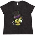 thumbnail image 3 of Inktastic Mardi Gras Skull with Cigar Women's Plus Size T-Shirt, 3 of 5
