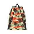 thumbnail image 3 of Balery Colorful Hawaii Palms Vintage Canvas Backpack for Men and Women - Large Capacity, Durable Travel Laptop Bag for School, Work, Hiking, and Outdoor Activities, 3 of 7