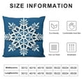 thumbnail image 5 of HENGT  Christmas Decor Throw Pillow Covers Holly Jolly Merry Christmas Cushion Cover Farmhouse Winter Holiday Blue New Year Home Decor Pillowcases ,for Sofa/Couch/Porch, 5 of 5