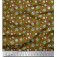 thumbnail image 2 of Soimoi Poly Georgette Fabric Leaves & Rose Floral Print Fabric by Yard 52 Inch Wide, 2 of 3