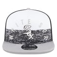 thumbnail image 2 of Men's New Era White/Gray Chicago White Sox Team Foam Front A-Frame Trucker 9FIFTY Snapback Hat, 2 of 6