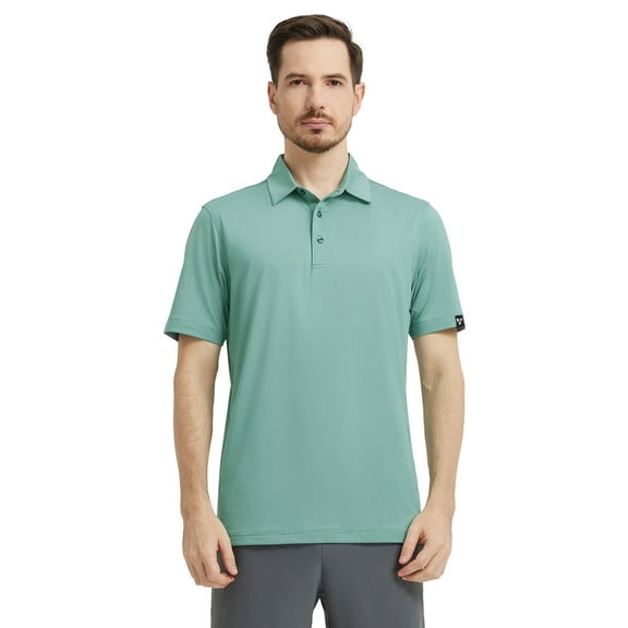 DTWOOO Mens Polo Shirts Short Sleeve Casual Solid Stylish Dry Fit Performance Golf Polo Shirts for Men