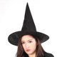 thumbnail image 5 of Sombrero de bruja con campanario de Halloween, accesorios de fiesta negros clásicos, 5 of 5