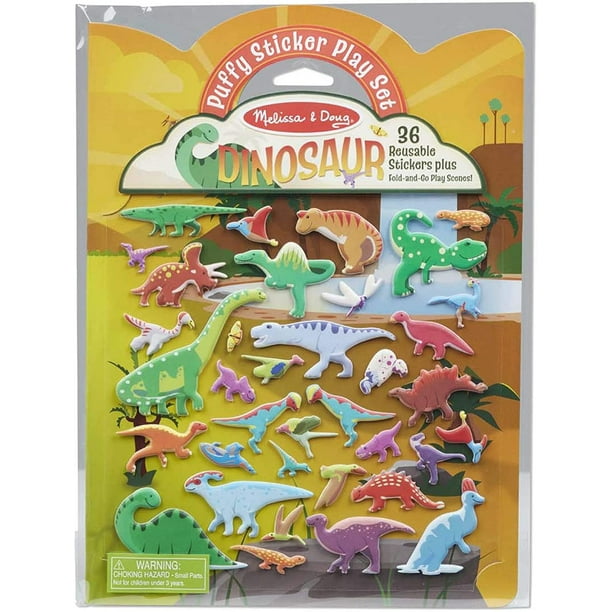 Set de juego de pegatinas con forma de dinosaurio Melissa & Doug