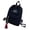 School Backpack - Black, variant on Gyujnb School Backpack, Corduroy Backpack Campus Style Pure Color Leisure Backpack, Backpack for School
