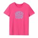 thumbnail image 1 of Camiseta de manga corta para mujer con cuello redondo para desplazamientos a la calle y a la playa S, 1 of 8
