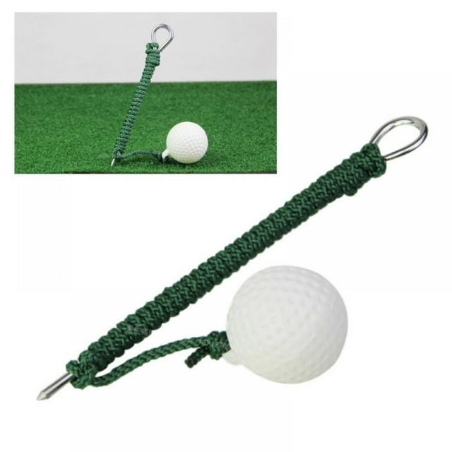 Protable Rope Golf Ball Hit Shot Putting Training Practice Aid Swing Sports Practice Easy Operation Sports And Entertain
