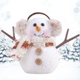 thumbnail image 4 of Adornos Felpa Iluminados Muñeco Nieve Brillante Navidad para 1/3/6 Uds., 4 of 9