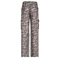 thumbnail image 4 of Gibobby Pantalones tipo cargo estampados de mujer Pantalones de mujer con bolsillos desgastados de color estilo ropa de trabajo retro de la calle(Camuflaje,M), 4 of 5