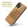 thumbnail image 3 of Case Yard Wooden Case Outside Soft TPU Silicone, Slim Fit Shockproof Wood Protective Phone Cover for Girls Boys Men and Women, Supports Wireless Charging Anchor & Hope Design case for iPhone-11-Pro, 3 of 7