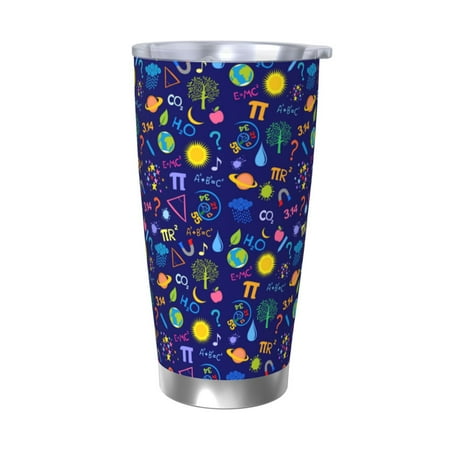 

Junzan Mathematics And Chemistry for 20oz Stainless Steel Insulated Car Cup with Spillproof Lid - Insulated Coffee Mug Thermal Cup-Without Straw