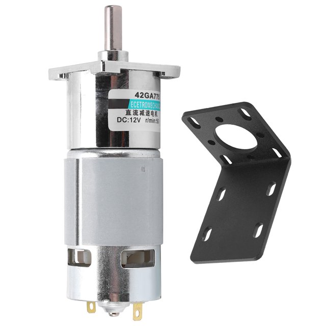 Motorreductor de CC Ticfox Mini baja Velocidad CW CCW 12V XD42GA755(50rpm/min)