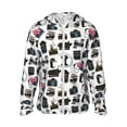 thumbnail image 2 of Lsque Cool Camera UPF 50+ Lightweight Sun Protection Men's Women's Long Sleeve Shirt, Hoodie Performance -XX-Large, 2 of 9