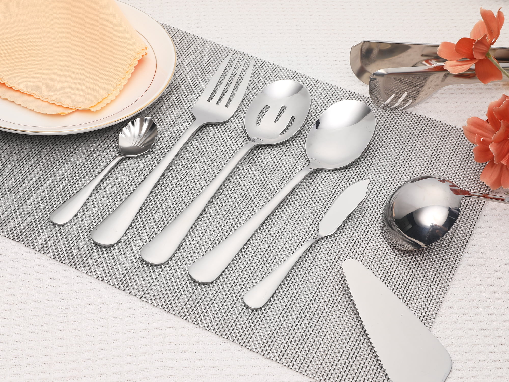 Unique Bargains 12 Pcs Silverware Set Stainless Steel Flatware Cutlery Silver