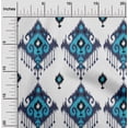thumbnail image 2 of oneOone Polyester Spandex Blue Fabric Asian Ikat Sewing Craft Projects Fabric Prints By Yard 56 Inch Wide, 2 of 4