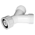 thumbnail image 4 of White Plastic 3/4-inch Dishwasher Drain Hose Adapter 3 Ways Connector Y Shape Splitter Connector for Washing Machine, 4 of 4