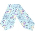 thumbnail image 2 of ColourLife Table Runner Unicorn Theme On Light Blue Washable Table Cloth Runner for Holiday Home Wedding Table Top Decoration 13x70 Inches, 2 of 5