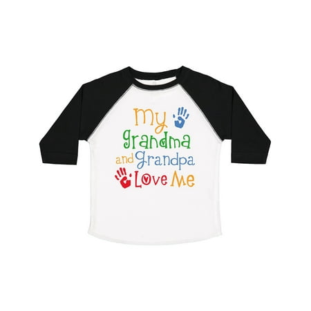

Inktastic My Grandma and Grandpa Love Me Gift Toddler Boy or Toddler Girl T-Shirt