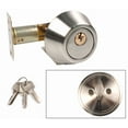 thumbnail image 2 of Bathroom Bedroom Stainless Steel Single Cylinder Deadbolt Door Lock W/3 Keys, 2 of 6