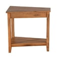 thumbnail image 2 of Marv Chairside Table, Shelf, 24 Inch Angled Oak Brown Mahogany Wood, 2 of 5