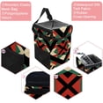 thumbnail image 2 of Palestine Mini Trash Can for Car: Foldable, with Lid, Leak-Proof, and Hanging Storage Bag, 2 of 6