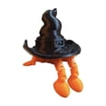 thumbnail image 2 of Halloween Ghost Pumpkin Wizard Resin Ornament - Spooky Cute 3D Printed Figurine for Desktop Shelf Decor, Party Centerpiece & Holiday Gift, 2 of 7