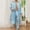 Light Blue, variant on Mqqzkk Men's Long Sleeve Robe with Pants Two Piece Pajama Set Lightweight Printed Luxurious Spa Bathrobe Kimonos Set L