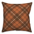 thumbnail image 2 of Creative Products Plaid Pumpkin Monogram - X 18x18 Spun Poly Pillow, 2 of 3