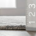 thumbnail image 5 of nuLOOM Kellee Contemporary Wool Runner Rug, 2' 8" x 10', Gray, 5 of 9