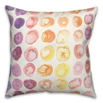 Creative Products Watercolor Polka Dots 18 x 18 Spun Poly Pillow