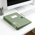 thumbnail image 5 of A4 30 Pockets 60 Sides Expanding Document Folder with Snap Closure Transparent Plastic Envelopes Display Holder, 5 of 5
