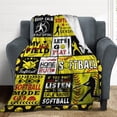 thumbnail image 4 of LHSHID Basketball Baseball Blanket Flannel Soft and Comfortable Anti static Bed Sofa Blanket 30x40in, 4 of 6