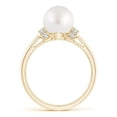 thumbnail image 2 of ANGARA South Sea Cultured Pearl Collar Ring with Diamonds in 14K Yellow Gold for Women | June Birthstone, Birthday, Anniversary, Jewelry Gift for Women | Pearl Ring, 2 of 8