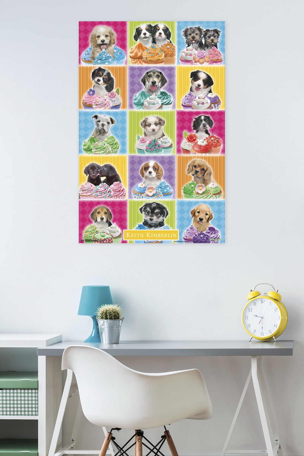 Keith Kimberlin - Puppies - Cupcakes Wall Poster, 22.375" x 34"
