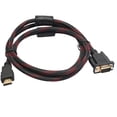 thumbnail image 1 of Cable adaptador de HDMI a VGA - 1,5 M, compatible con 1080p, velocidad de 10,2 Gbps - para PC/HDTV/DVD, requiere conversión de señal, 1 of 8