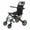 Black, variant on SUSUchens Lightweight Foldable Transport Wheelchair, Adults Transport Chair,Manual Wheelchair with Support 220lbs,Safety Belt All-Terrain WheelsTravel Wheelchair without Pull Bar