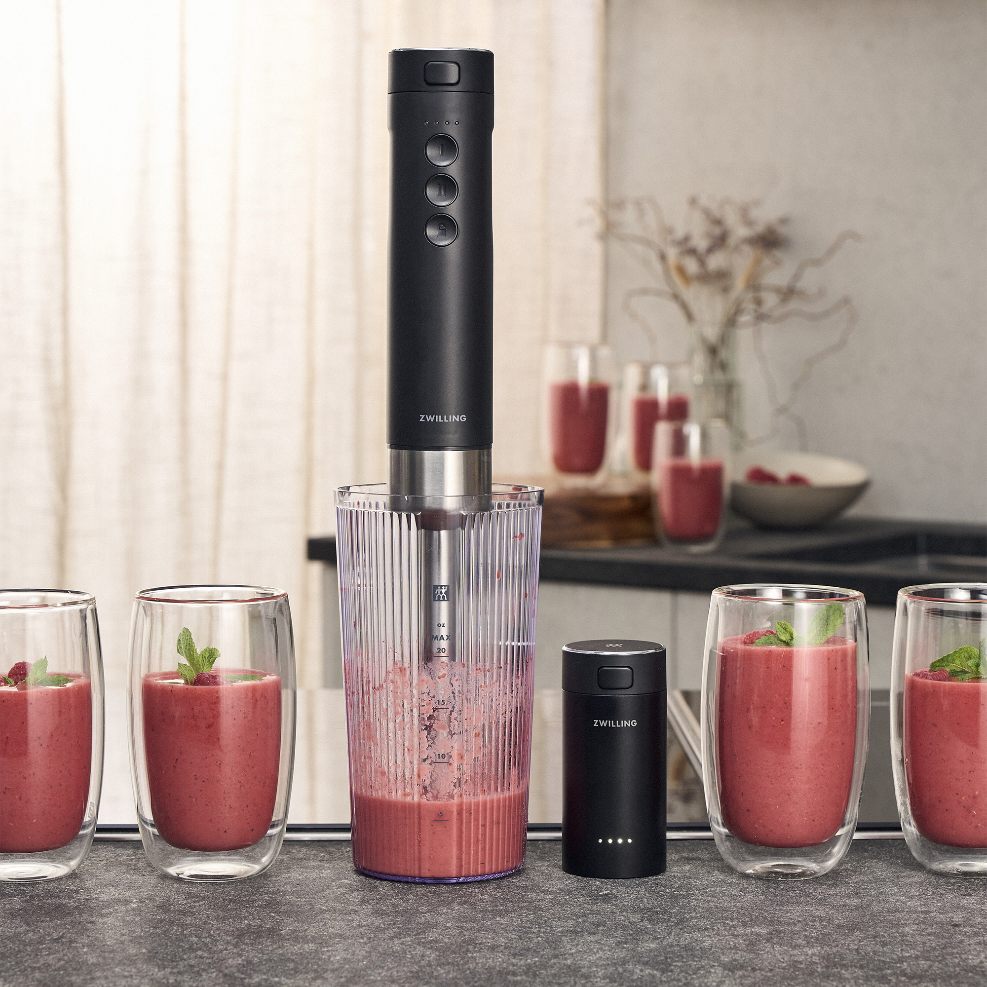 ZWILLING Xtend Cordless Hand Blender and Accessory 4-pc Set (Battery Not Included)